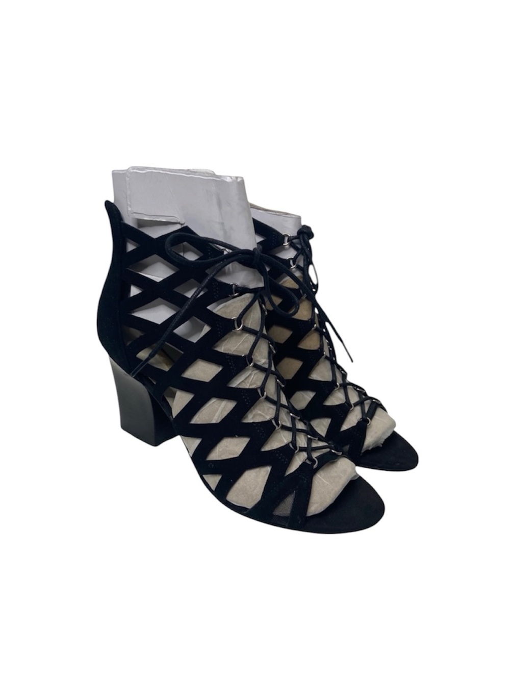 Marc Fisher BLAIR Suede Round Toe Causal Strappy Sandals